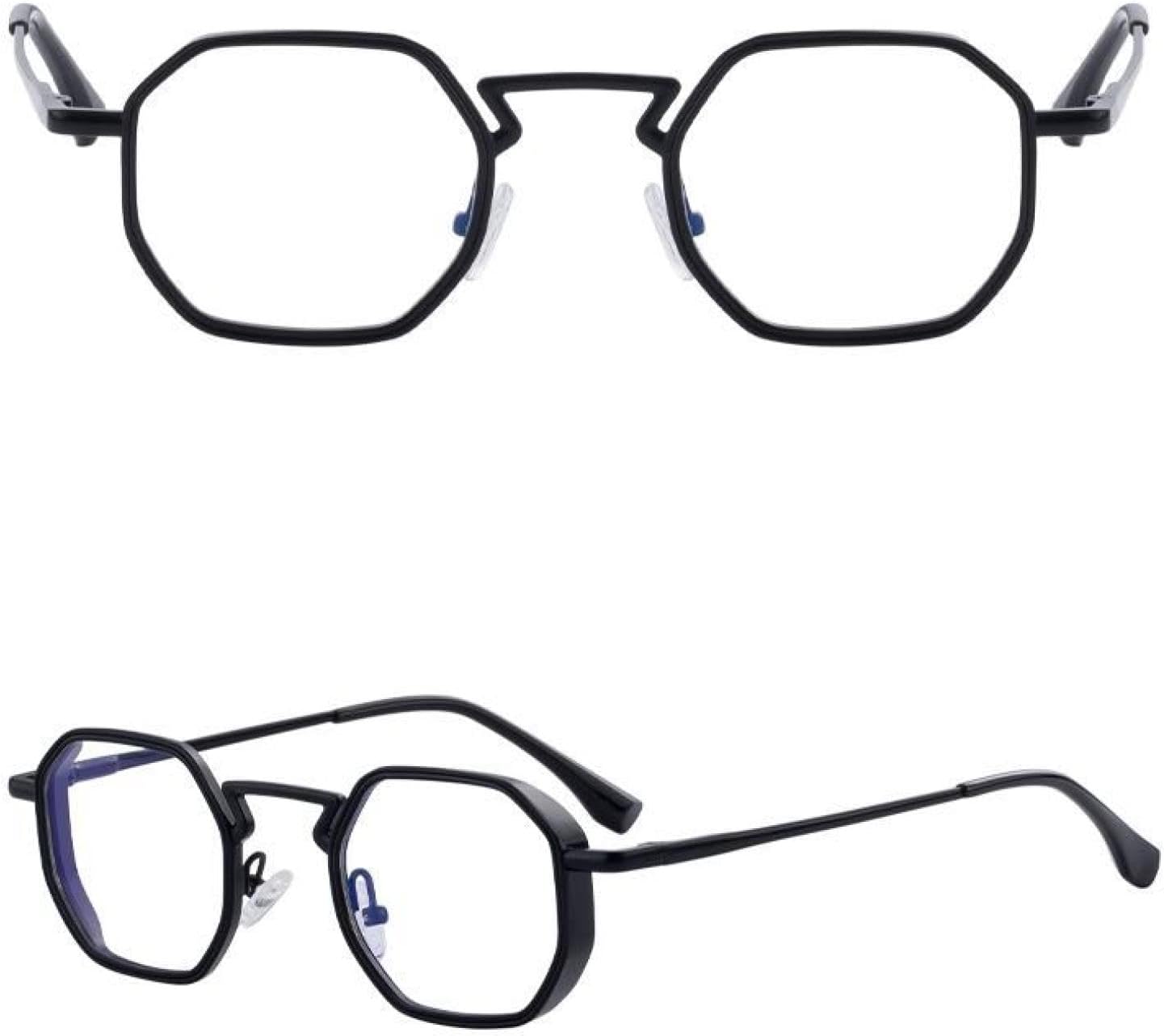 

Винтажные панк-солнцезащитные очки Polygon для мужчин и женщин, роскошная модная металлическая оправа, защита от УФ-излучения UV400, стиль стимпанк для вождения TVTBBVV, C2blackwhite