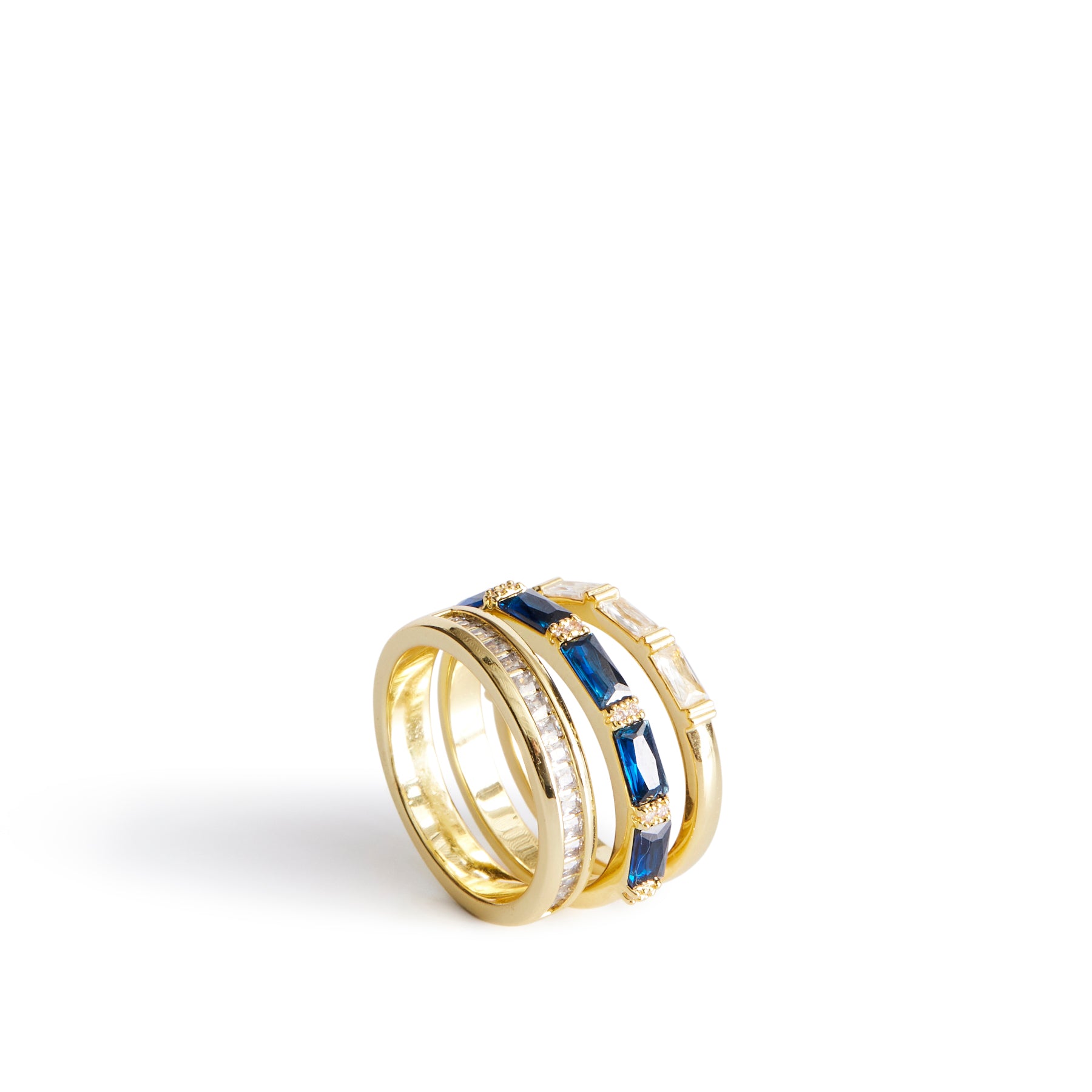 

Кольцо Outlet с покрытием из 14-каратного золота и разноцветными драгоценными камнями Vera Bradley, Satin Gold With Blue