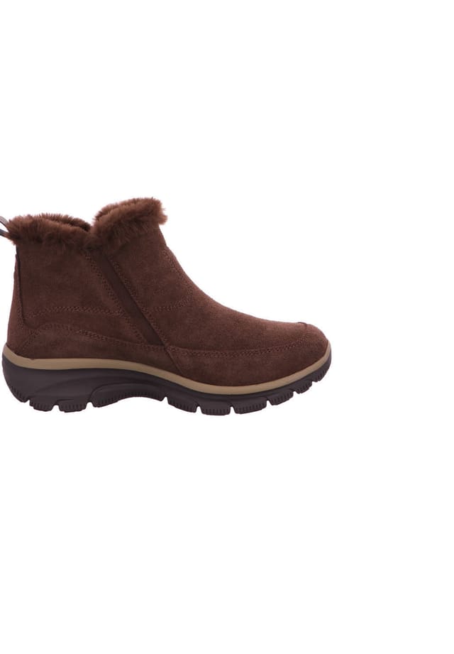 Ботинки женские зимние Skechers замшевые с меховой опушкой, коричневый — фото 4