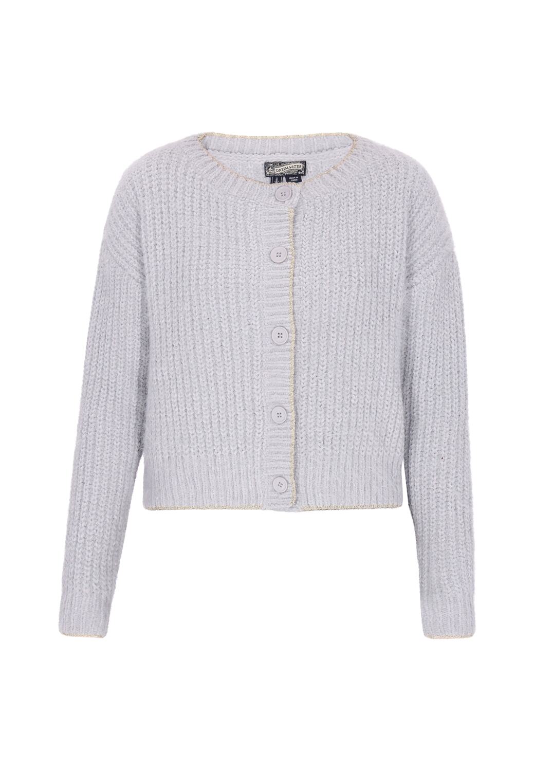 

DreiMaster Vintage Вязаный кардиган светло-серого цвета