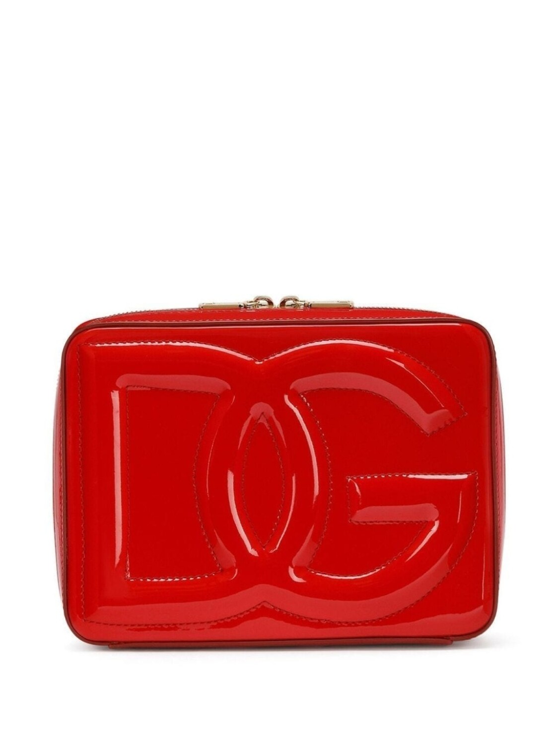 

Dolce & Gabbana каркасная сумка среднего размера с логотипом DG, красный