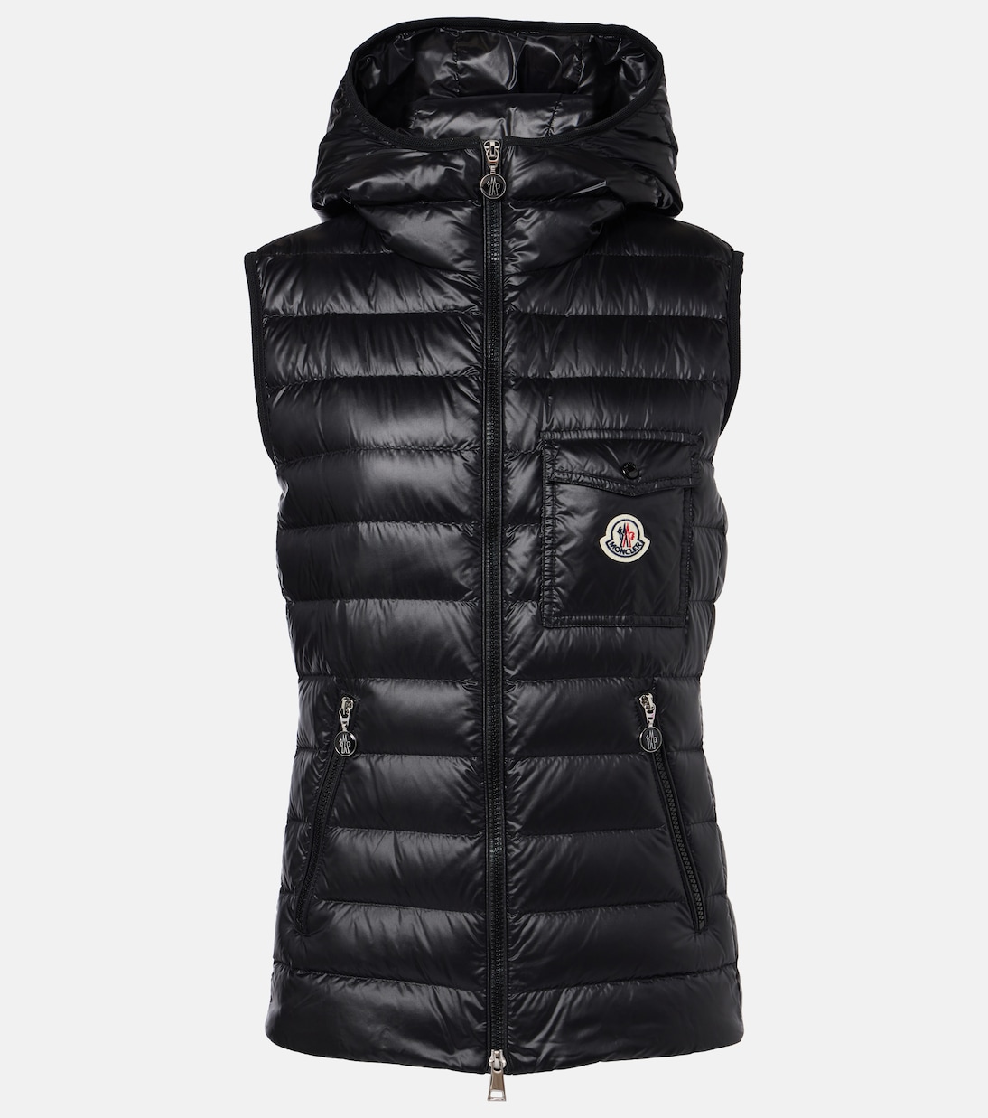 

Глигос пуховая жилетка Moncler, 0 - Black