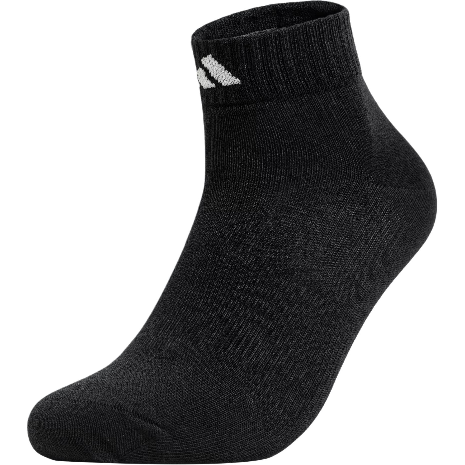 Низкий носок Crew Socks Unisex 1 упаковка Adidas, черный