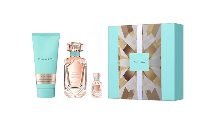 Дорожный набор Tiffany & Co. Rose Gold Premium Collection Box: духи, 75 мл + лосьон для тела, 100 мл + духи, 5 мл — фото 4