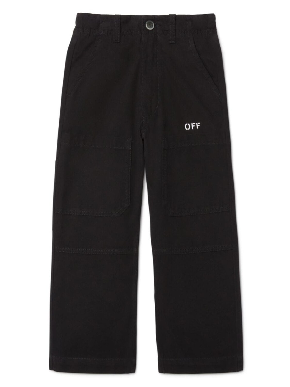 

Off-White Kids брюки Off Stamp, черный