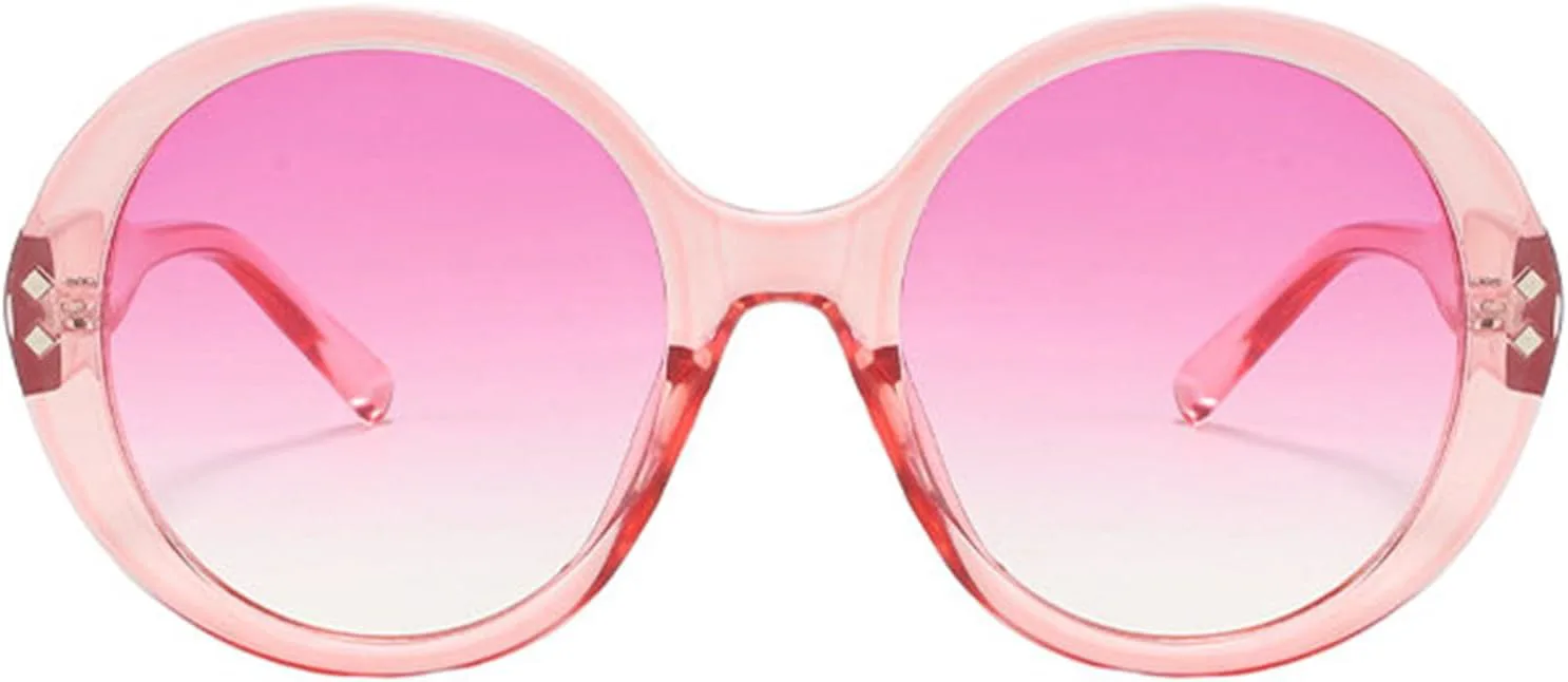 

Винтажные большие круглые солнцезащитные очки Willochra для женщин, дизайнерские коричневые градиентные овальные солнцезащитные очки Rivet Eyewear F27, C5