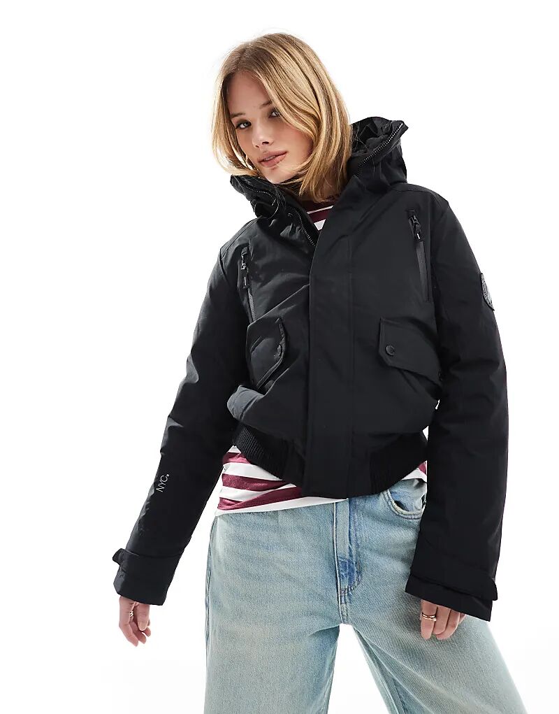 

Утепленная куртка-бомбер City черного цвета Superdry