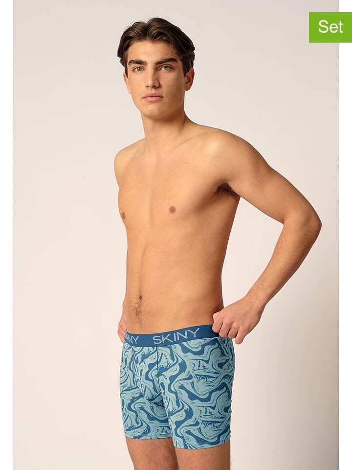 

Трусы боксеры Skiny 2er-Set: Boxershorts, бирюзовый