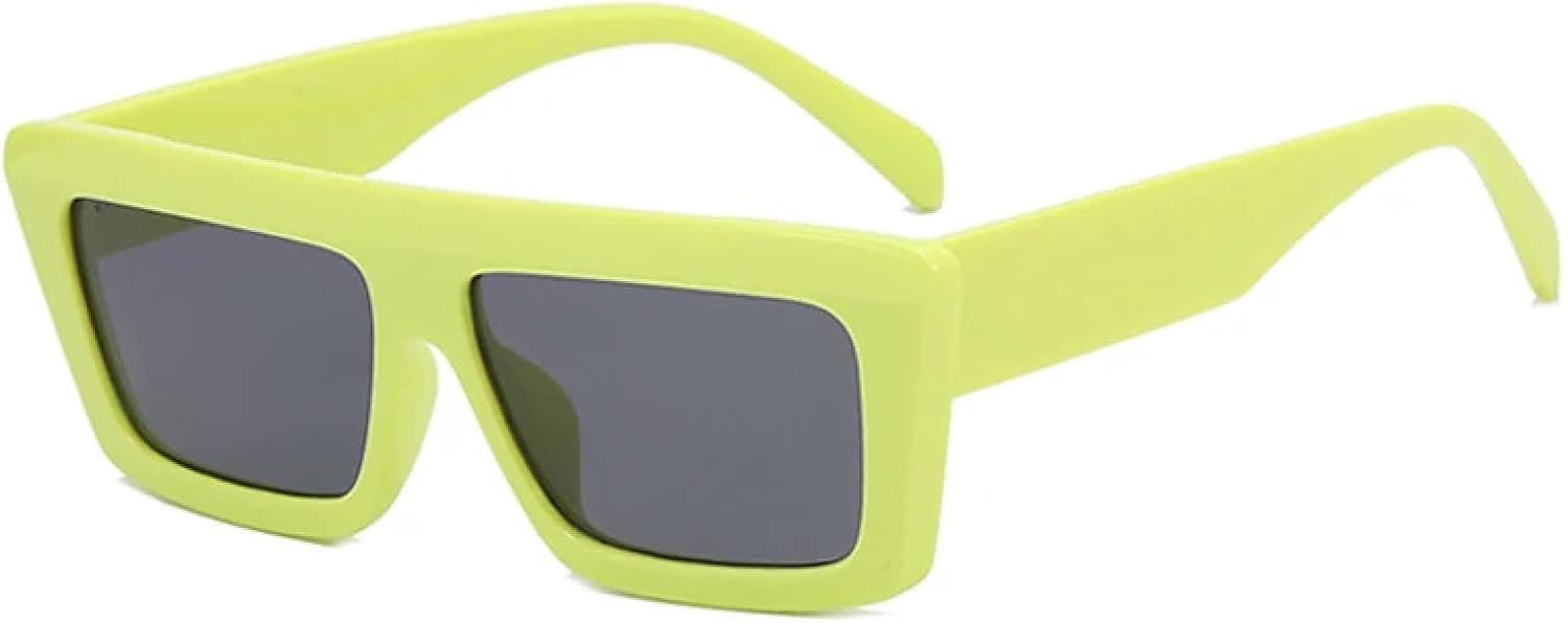 

Женские солнцезащитные очки в толстой оправе, ретро-солнцезащитные очки, винтажные маленькие мужские солнцезащитные очки, роскошные очки с защитой от УФ-излучения UV400 TKKTLLT, Green Gray