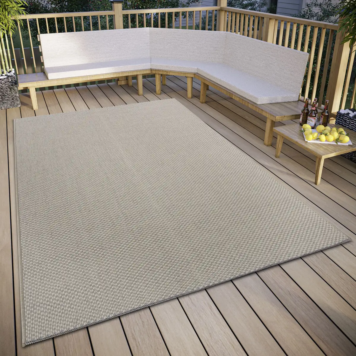 

Ковер HANSE Home "Pure", прямоугольный, износостойкий, простой в уходе, прочный, для внутреннего и наружного использования, устойчивый к атмосферным воздействиям 155х235 см, бежевый