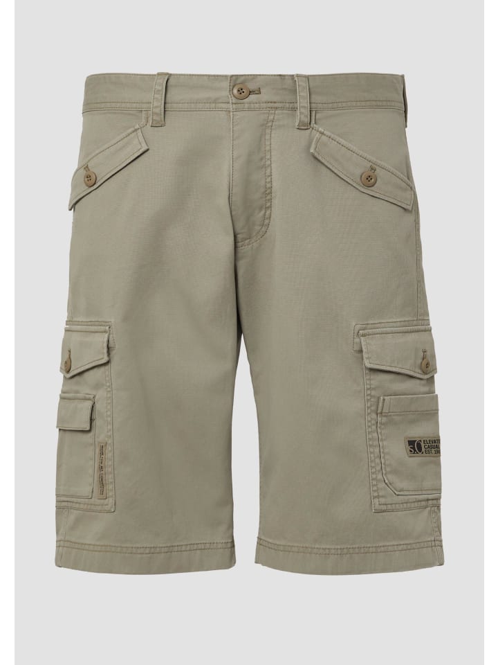 

s.Oliver Шорты Bermuda FILE in 7880_olivgrün