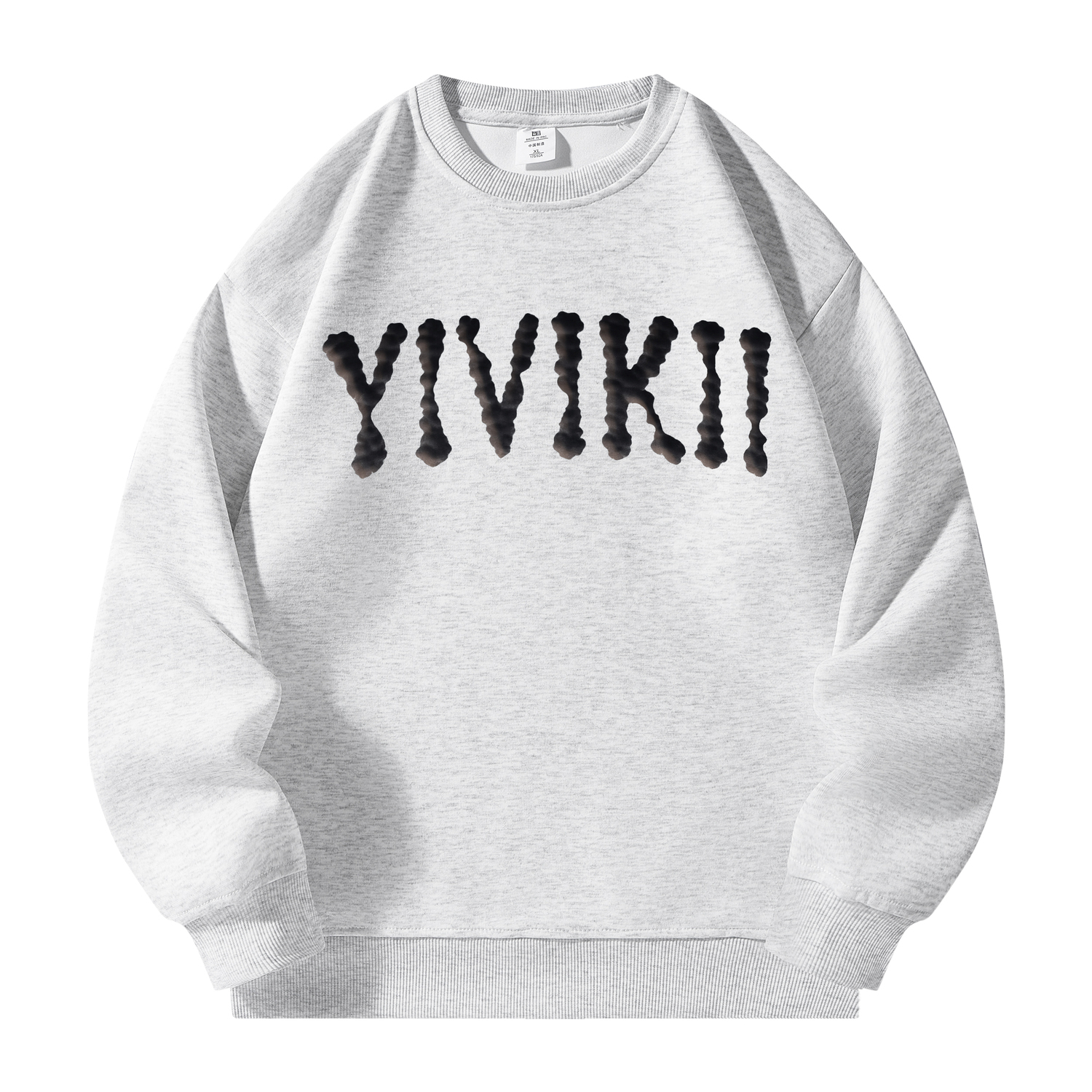 

Свитшот унисекс с круглым вырезом YIVIKII, серый