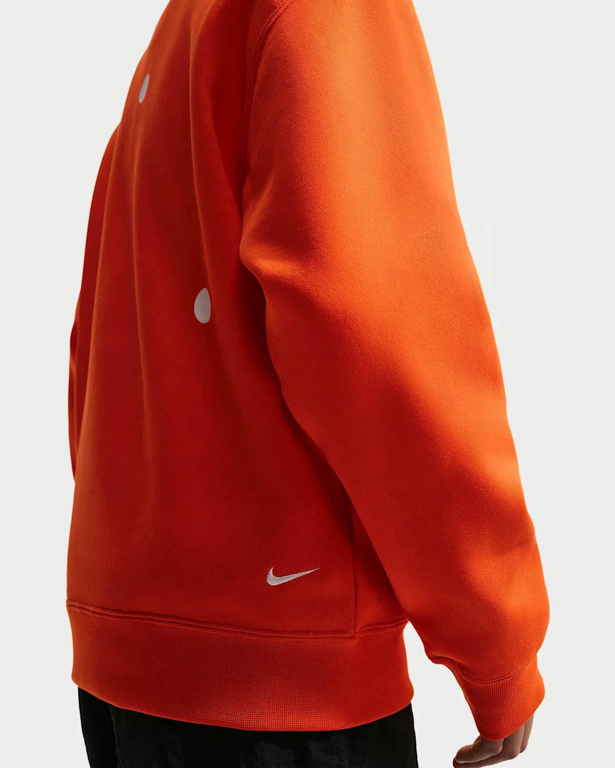 Мужская флисовая кофта Nike ACG "Tuff Fleece" Therma-FIT с круглым воротом, Safety Orange — фото 4