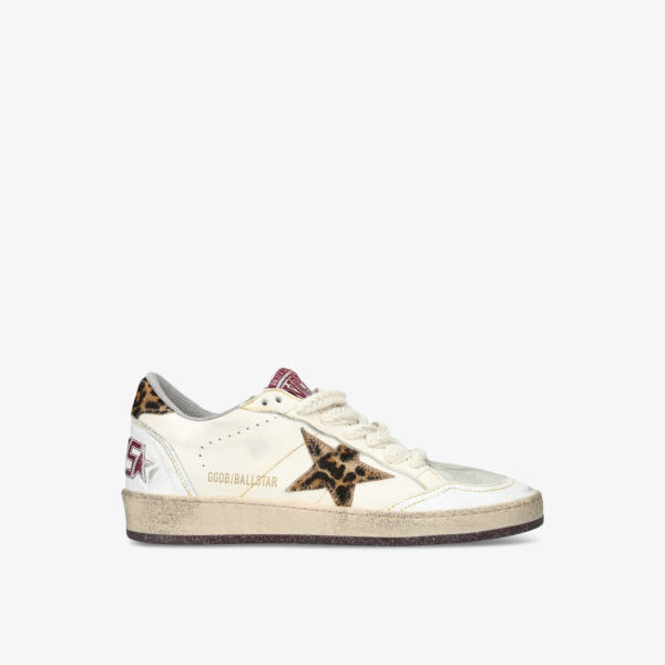 

Низкие кожаные кроссовки Ballstar 10366 Golden Goose, белый