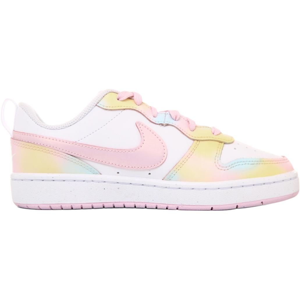 Nike Court Borough Slip Resistant Abrasion Resistant Low top Kids' Skateboarding Shoes White Pink Teenagers — фото 3