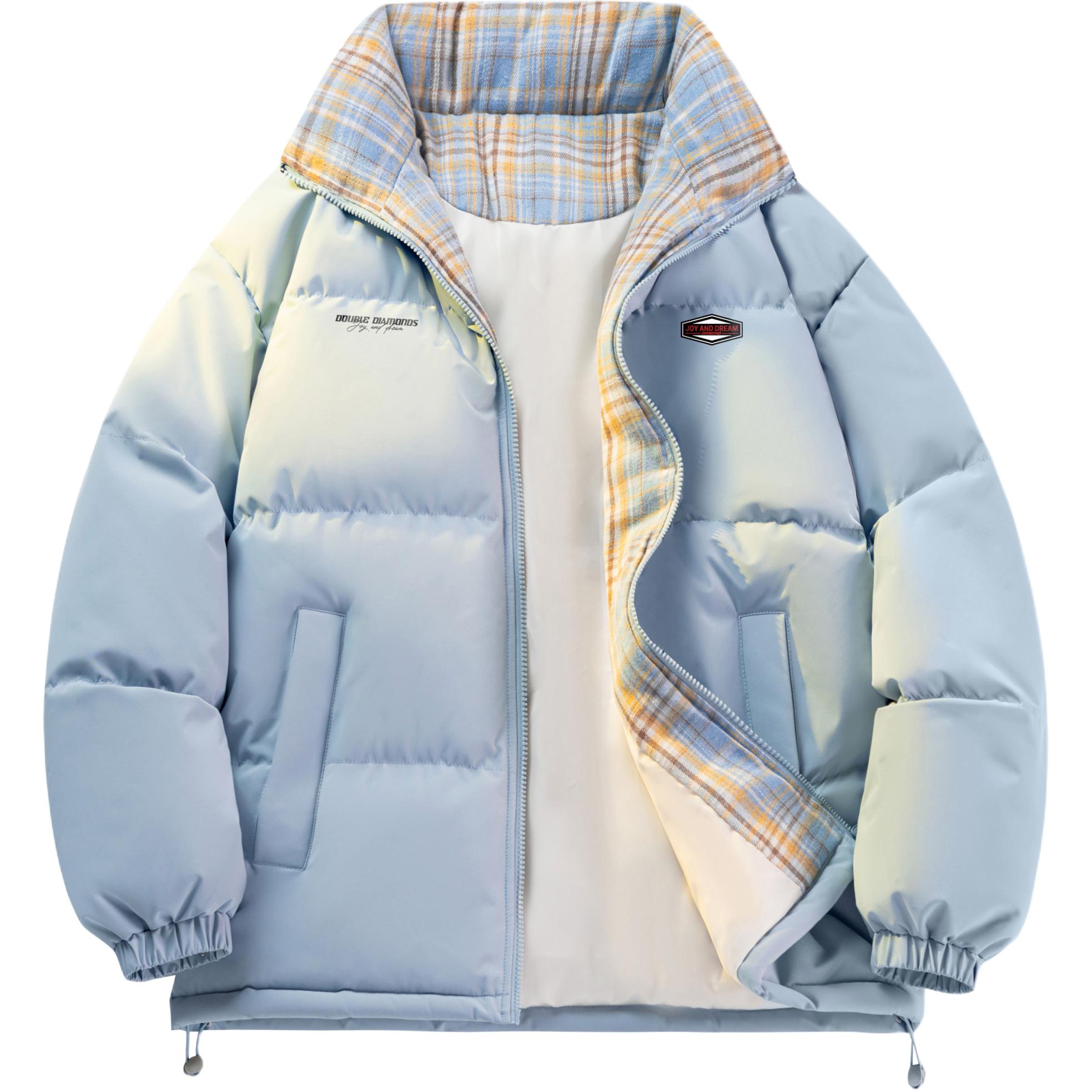 

Пуховик Unisex Stand Collar Thickened Padded Puffer Jacket AULDEY, синий