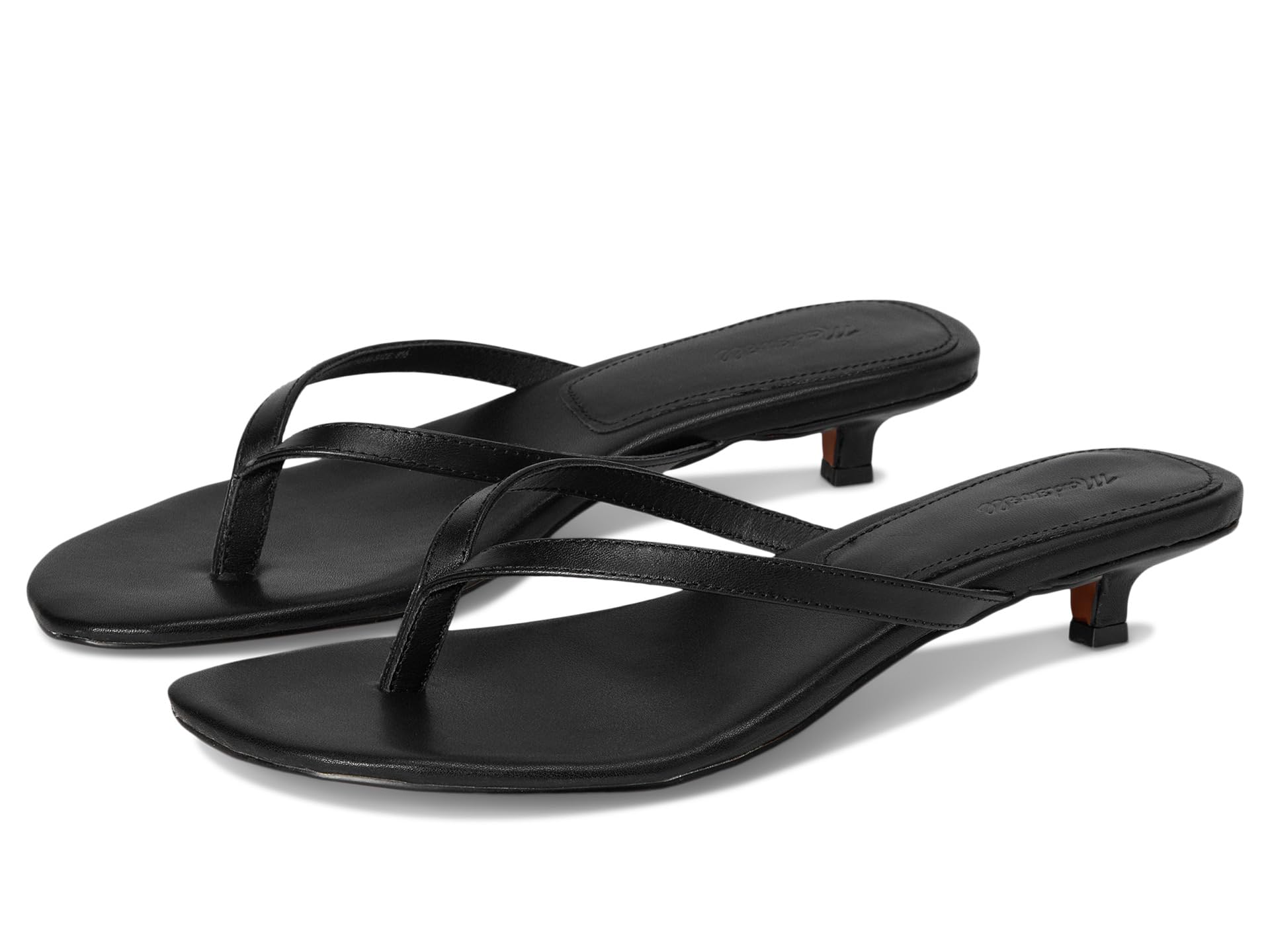 Туфли Madewell Tamia Heeled Thong Sandals, True Black