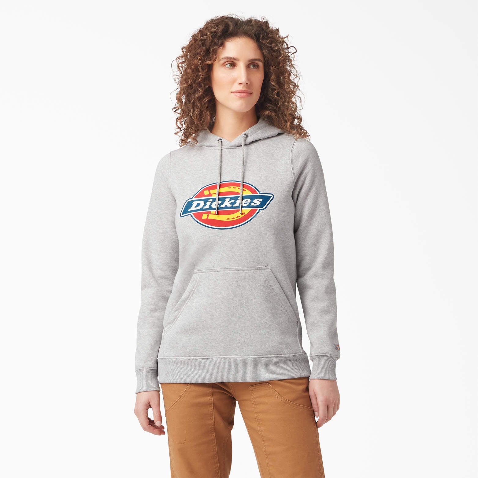 

Женский свитер с логотипом в тяжелом весе Dickies, цвет heather gray (hg)