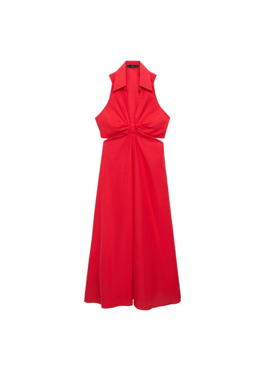 

Платье рубашка MANGO Shirt Dress Capricor, красный