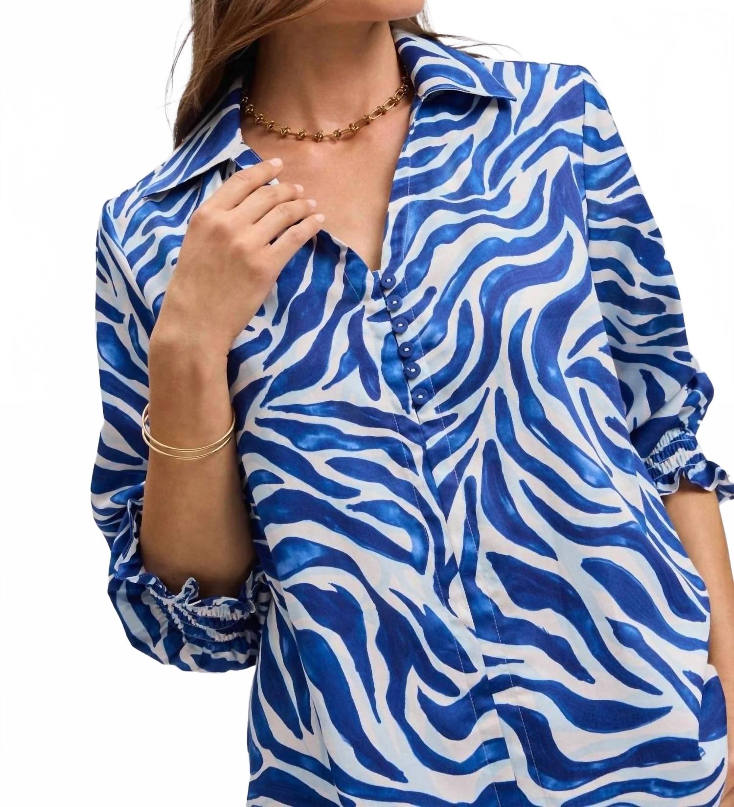 

Блузка Alexis в синем цвете Foxcroft