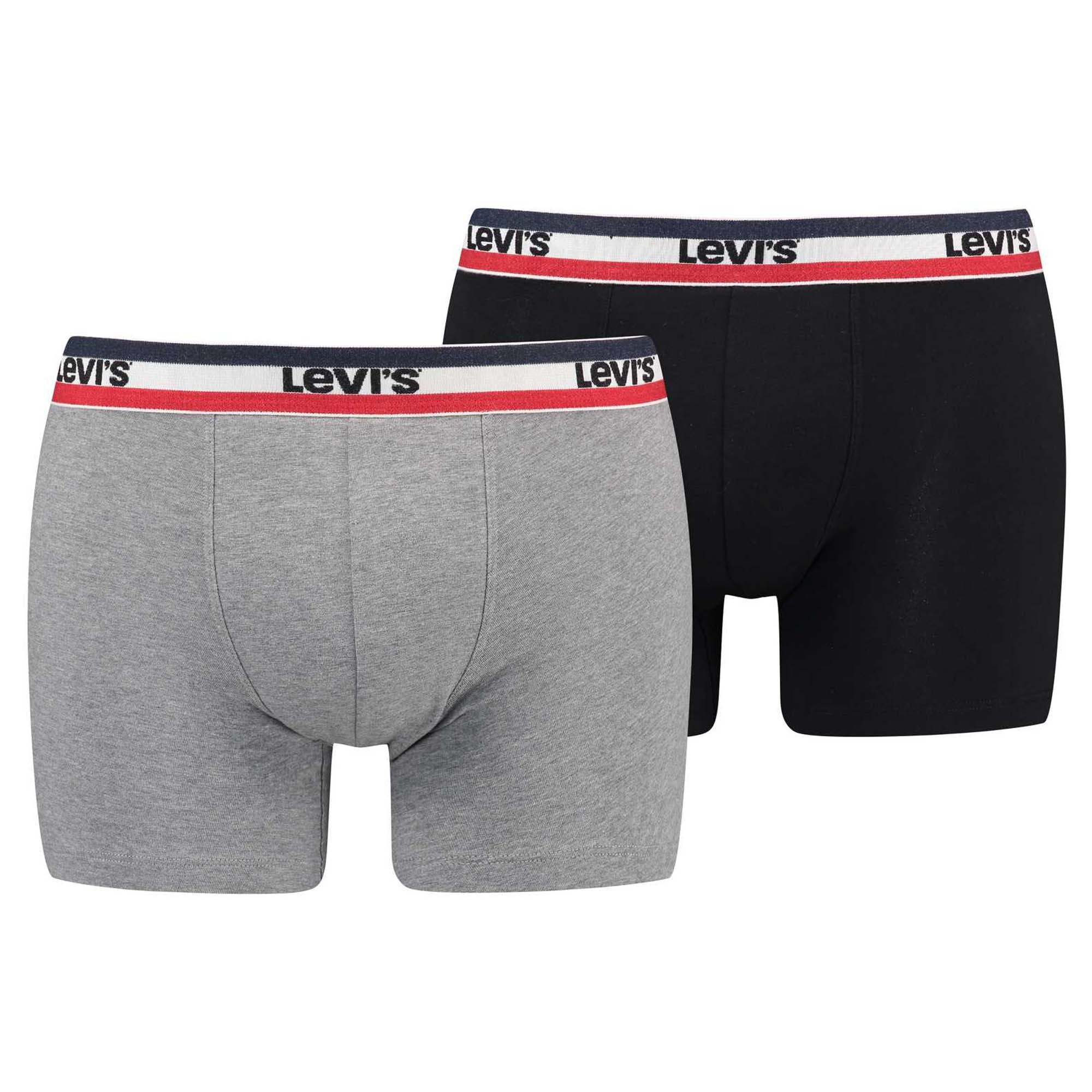 

Боксеры Levi´s Boxershort 2 шт, светло-серый/черный