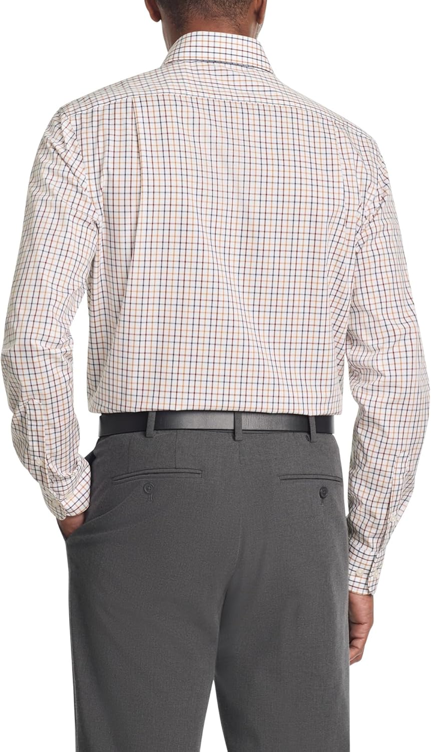 Мужская классическая рубашка Tommy Hilfiger Essentials, бордовый мульти — фото 2