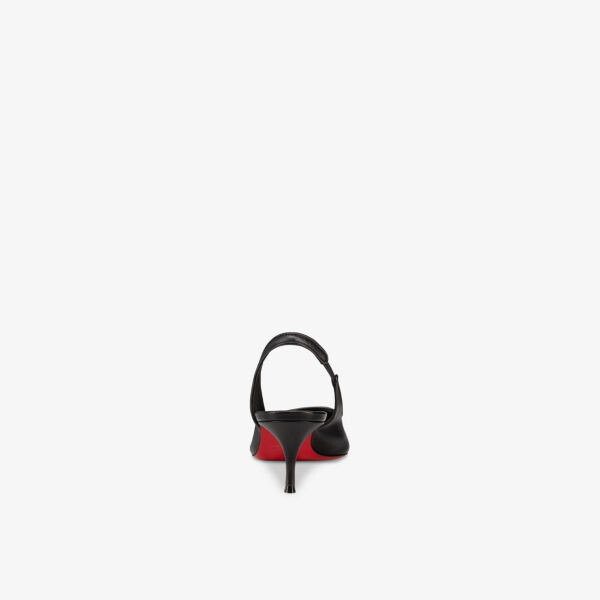 Спортивные туфли-лодочки Kate Sling 55 из кожи на каблуке Christian Louboutin, черный — фото 2