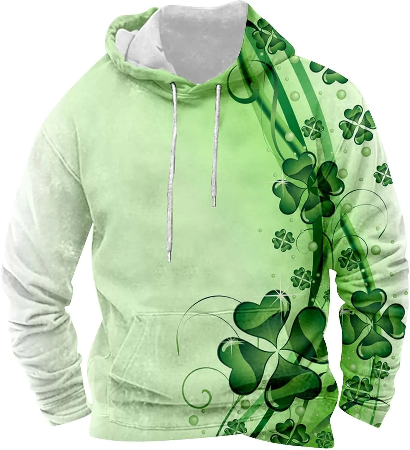 

Толстовка St Patricks Day для мужчин с принтом клевера