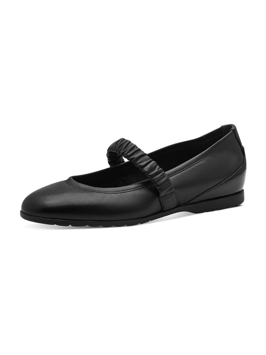 Балетки с ремешком Tamaris, Black