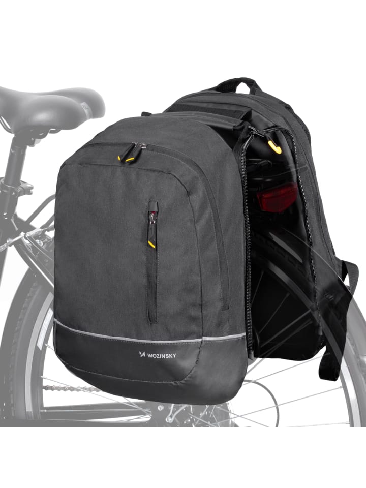 

Wozinsky Велосипедная сумка-рюкзак 2-в-1, 30 л, черный