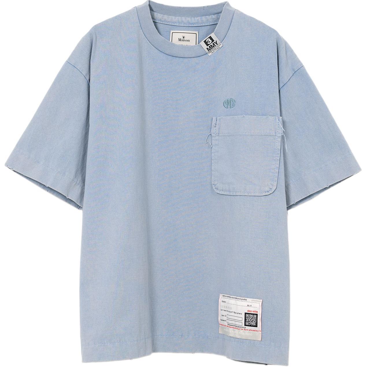 

Хлопковая футболка Maison Mihara Yasuhiro, синий