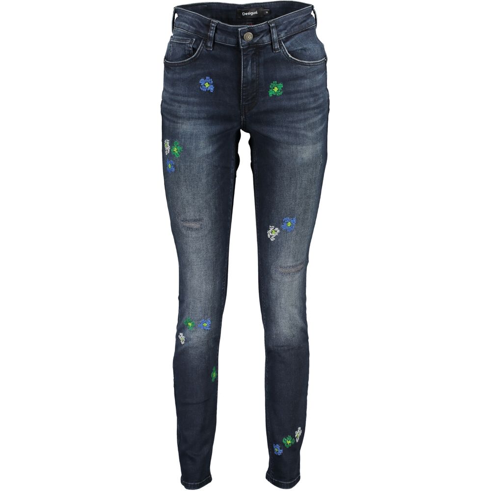 

Синие хлопковые джинсы и брюки Desigual