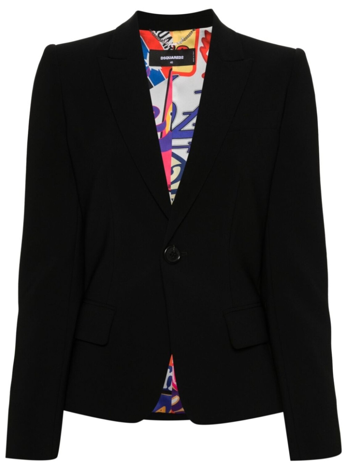 

Dsquared2 однобортный блейзер 24/7, черный