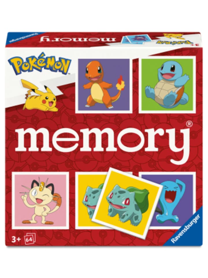 

Игра - Memory Pokémon - Настольная игра для вечеринок и вечеринок, для детей от 3 лет и старше