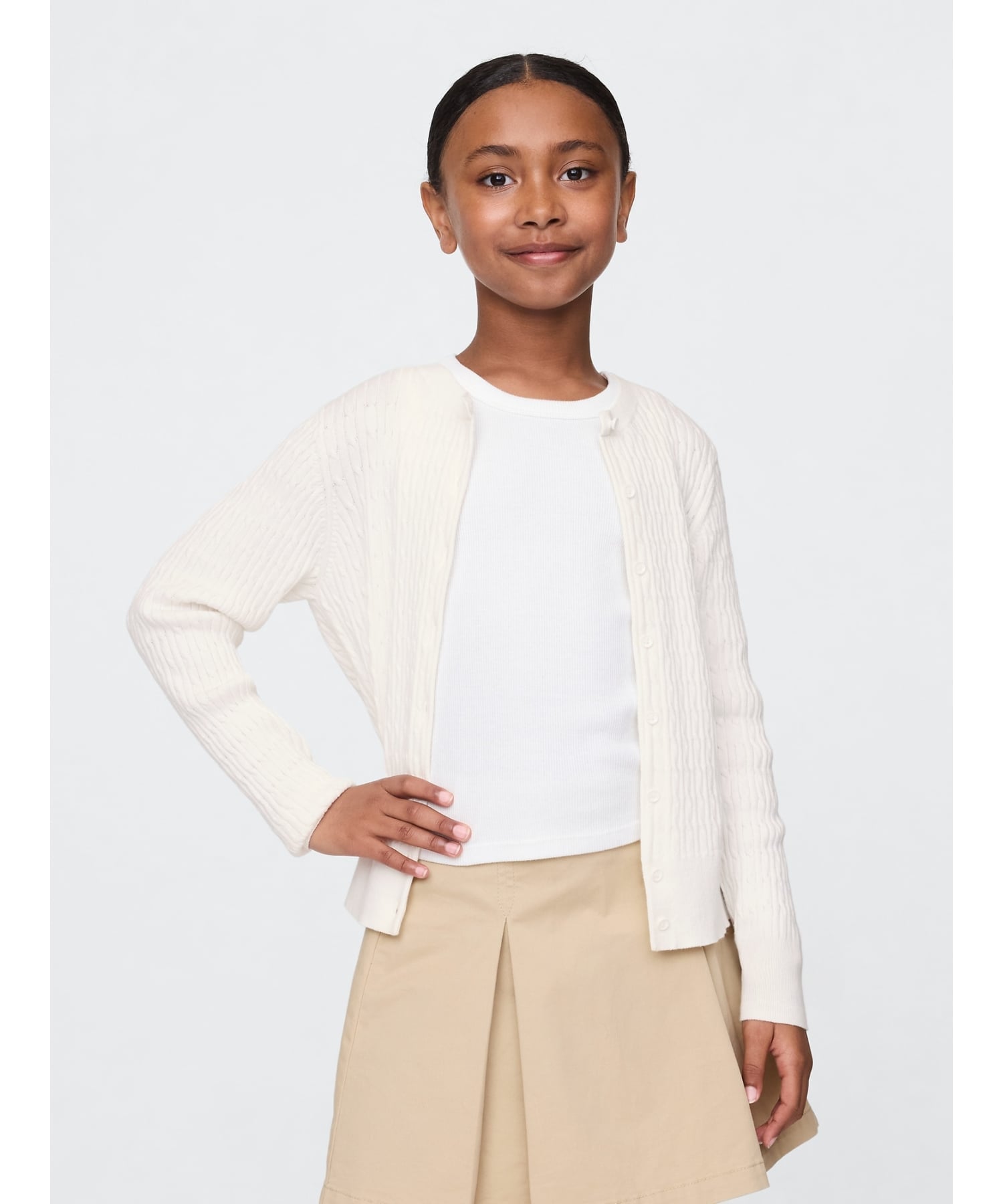 (K) Единый кардиган (детский) GAP, NEW_OFF_WHITE