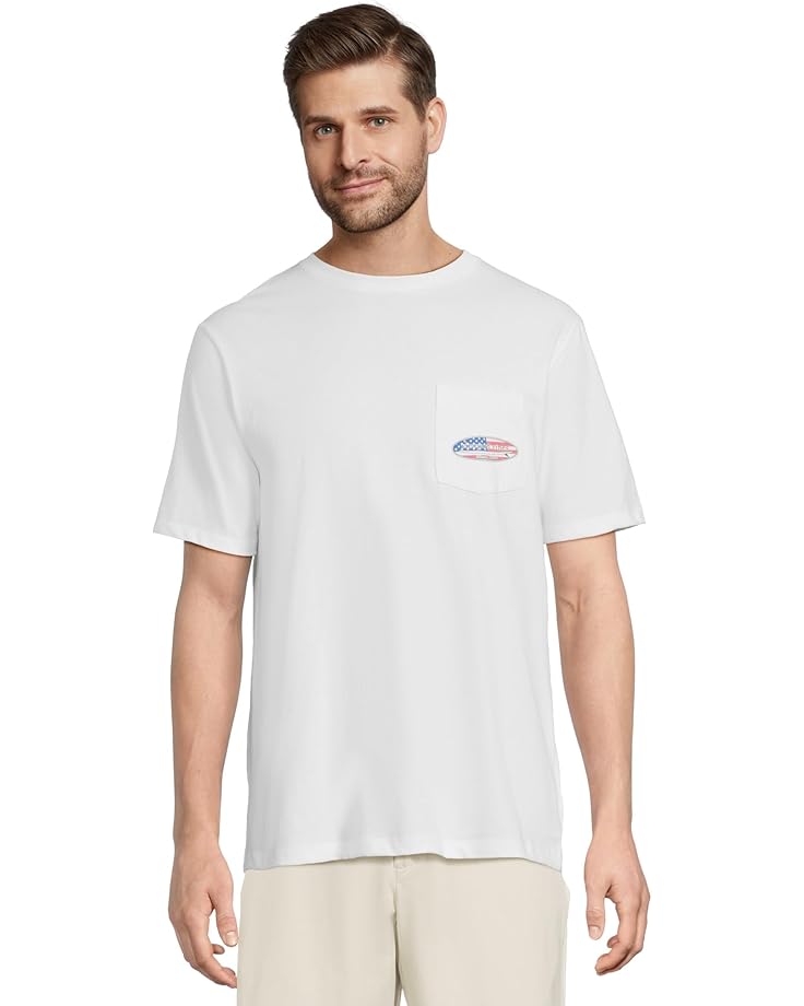 

Футболка Vineyard Vines Surf Chappy Short Flag Short Sleeve Tee, цвет White Cap