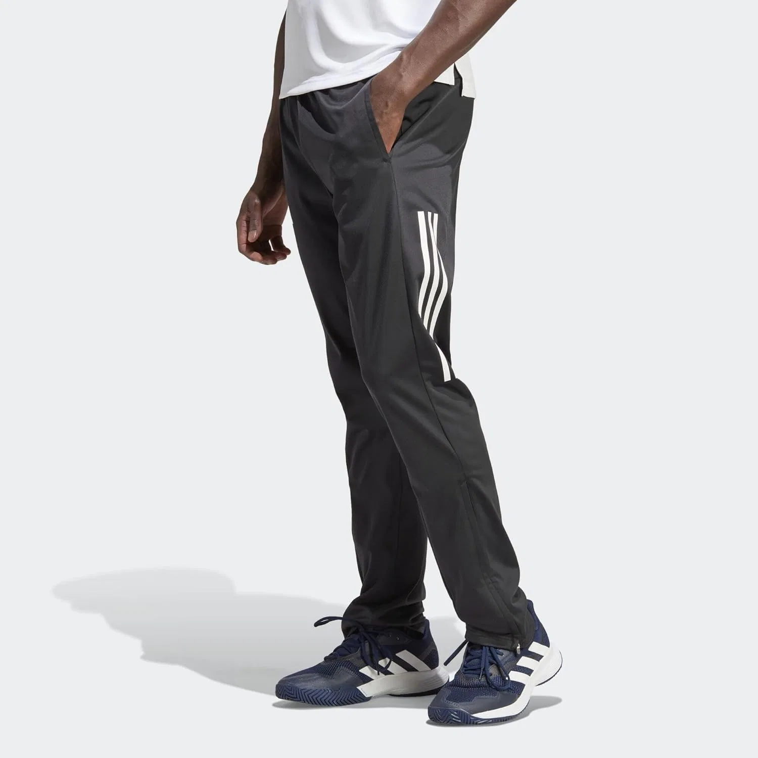adidas - Вязаные теннисные брюки с тремя полосками, мужские (1/1) — фото 2