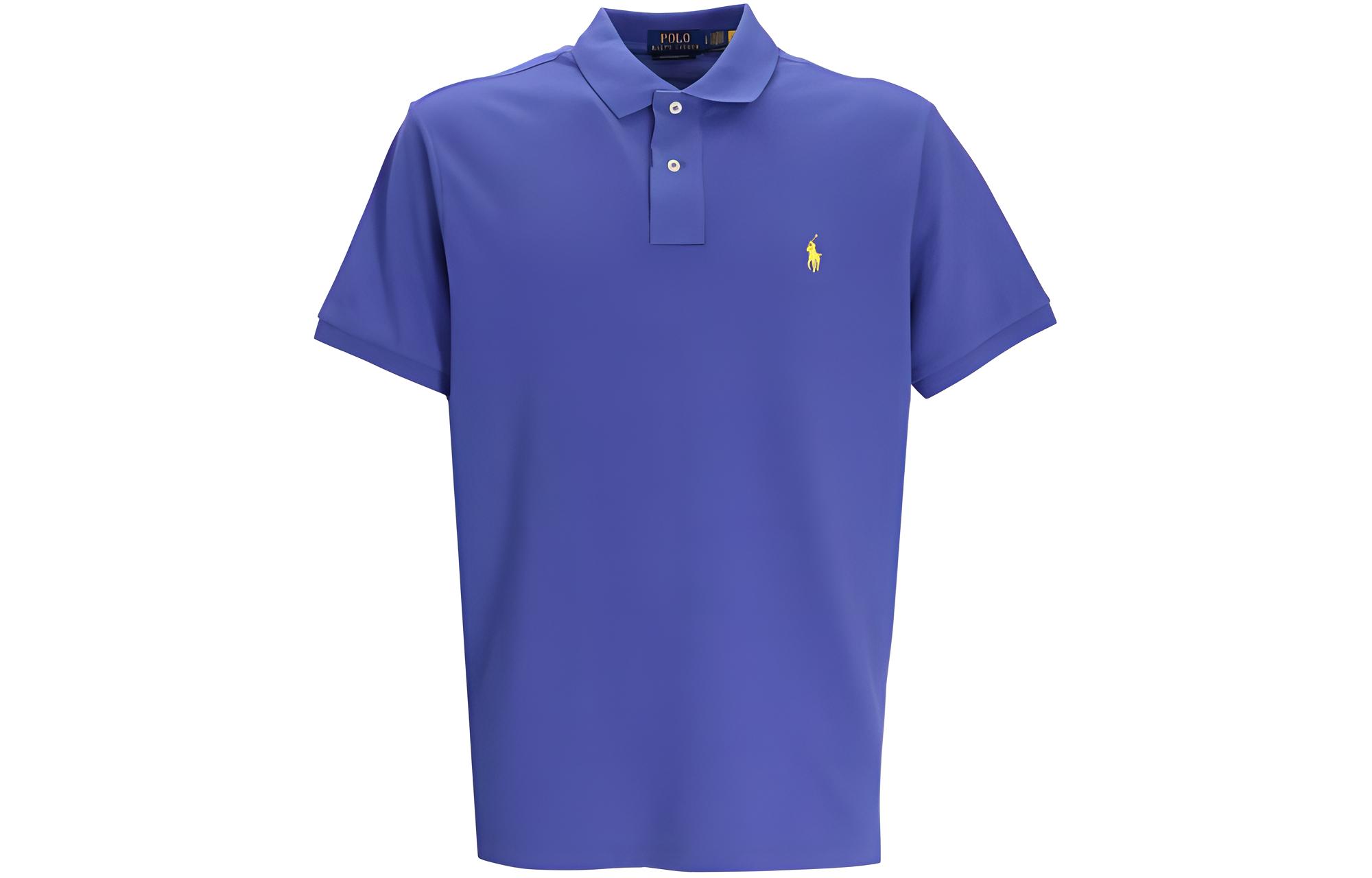 

Поло с вышивкой пони Polo Ralph Lauren, синий