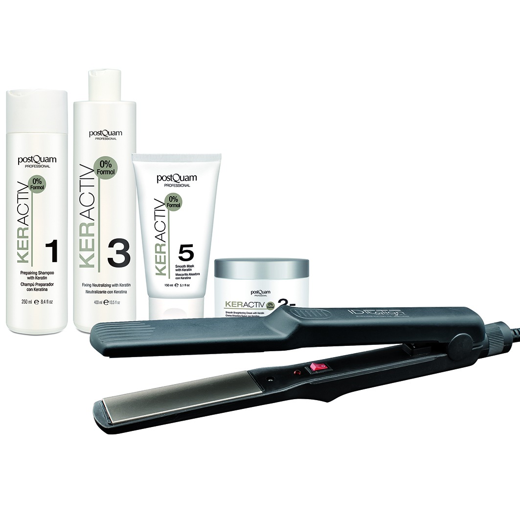 

Крем для волос keratin behandlung + ceraliss pro styler packung Postquam, количество 1 шт.