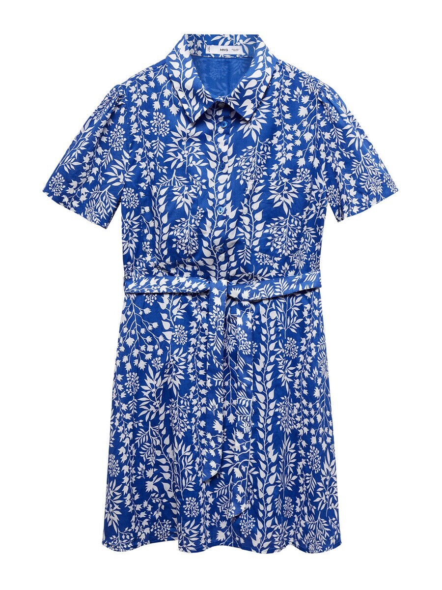 

Платье рубашка MANGO Shirt Dress Tropez, синий
