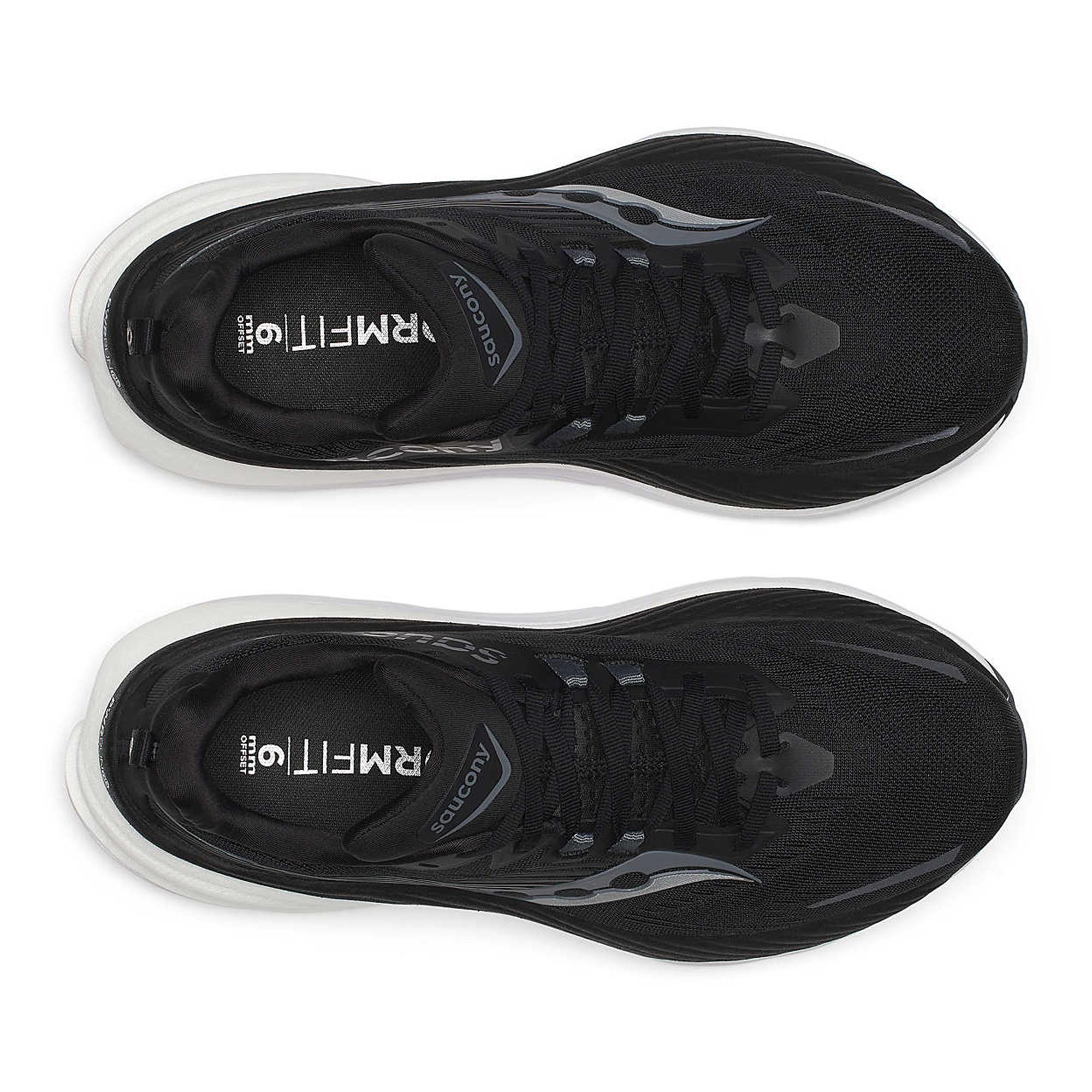 Мужские беговые кроссовки Hurricane 24 Saucony, Black/Carbon — фото 3