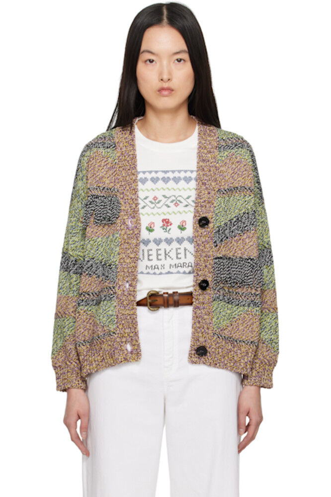 

Кардиган из разноцветного брикового джерси Weekend Max Mara
