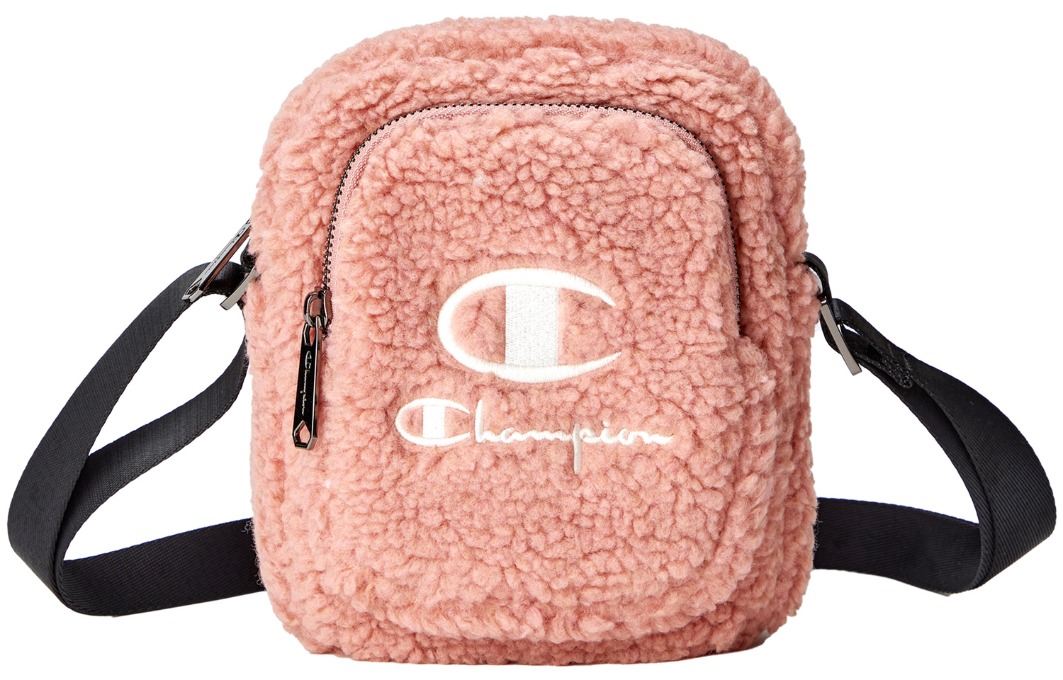 

Сумка через плечо из ткани унисекс экрю/коричневая/розовая Champion