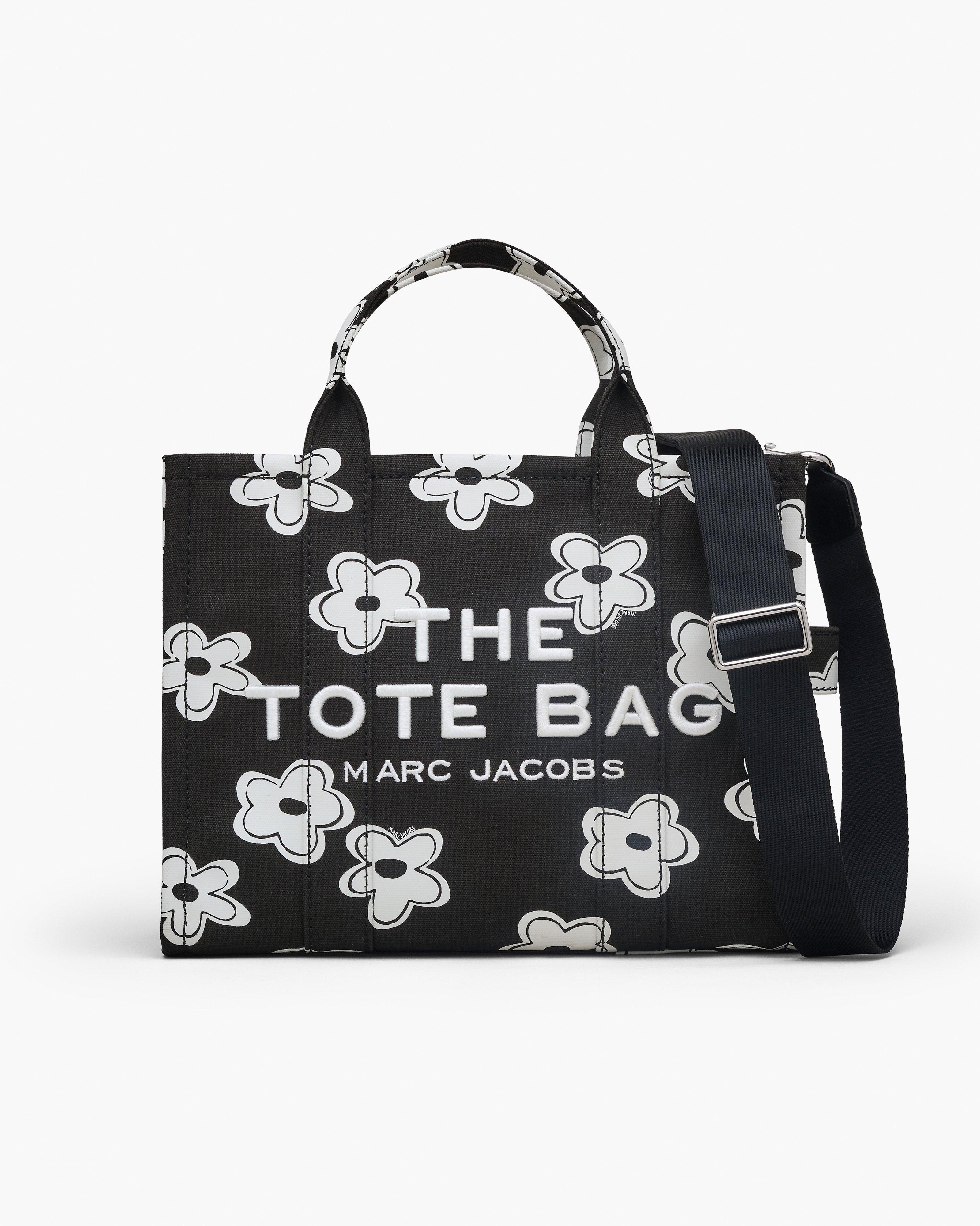 

Сумка-тоут Daisy Canvas среднего размера Marc Jacobs, черный/белый