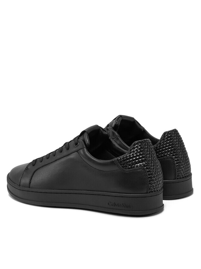 Кроссовки Calvin Klein Low Top Lace Up Woven HM0HM01767, черный — фото 3