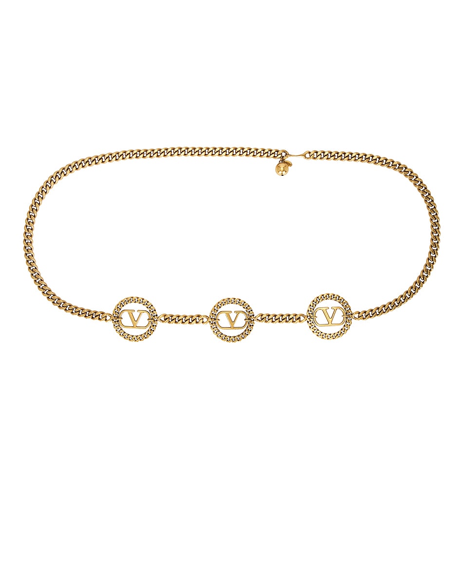 

V Logo Signature Chain Ремень Valentino Garavani, Antique Gold
