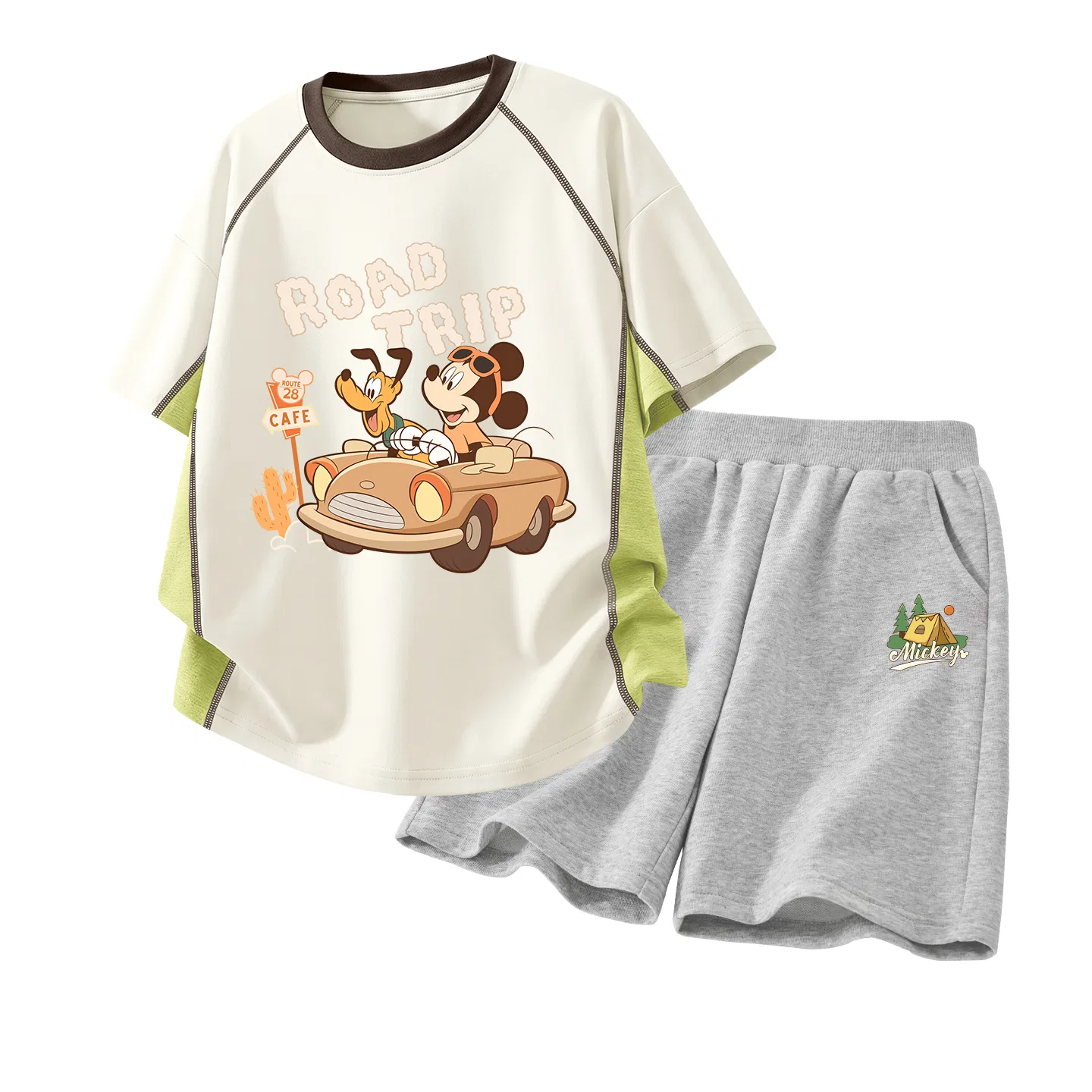 Детский спортивный костюм Disney Casual Sportswear 2 Piece Set Di Happy White+Di Tent K Gray