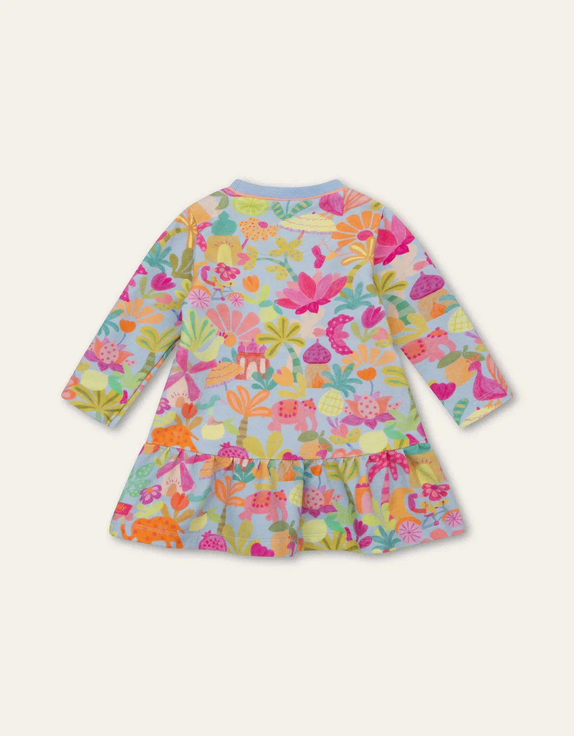 Платье из футера, Oilily, синее — фото 4