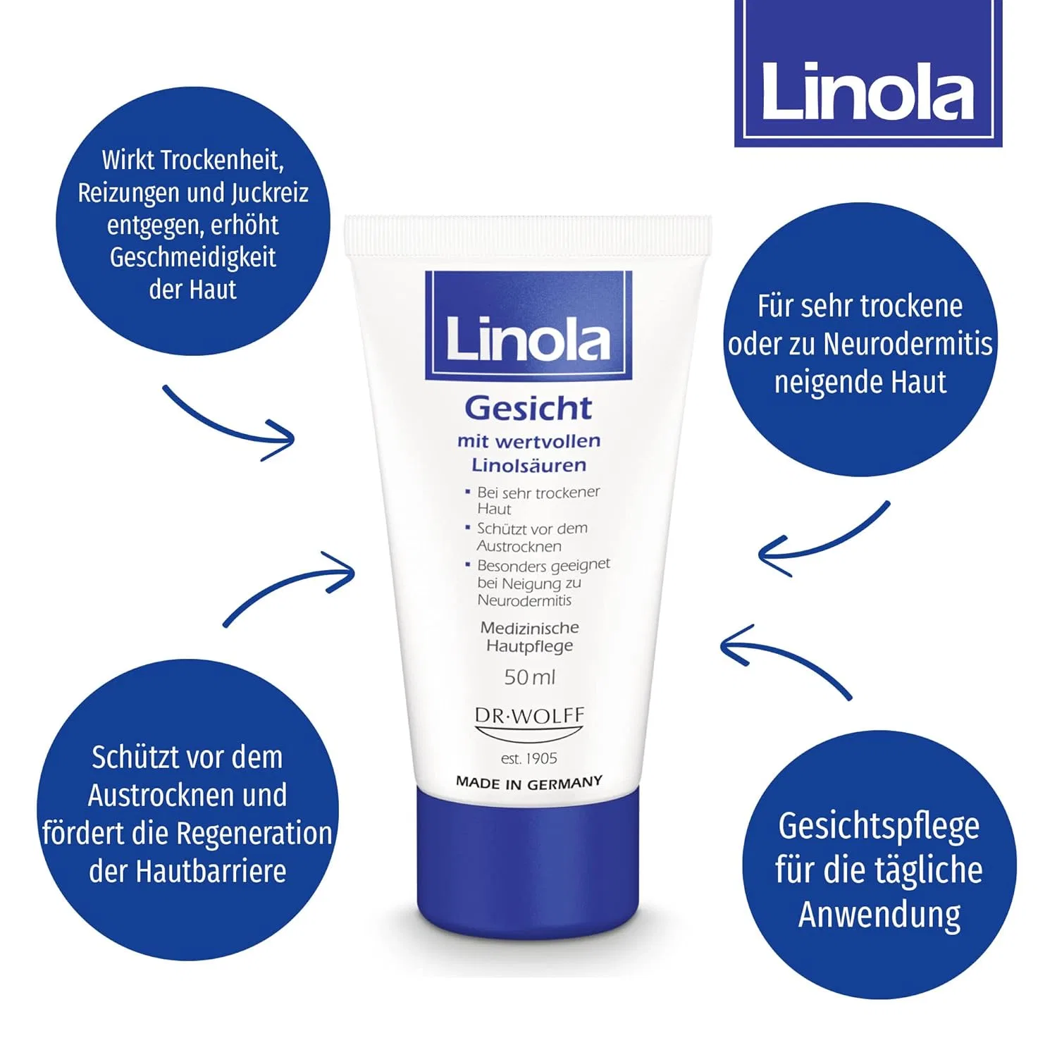 Эмульсия Li̇nola — «Linola Face» для сухой и чувствительной кожи Linola — фото 2
