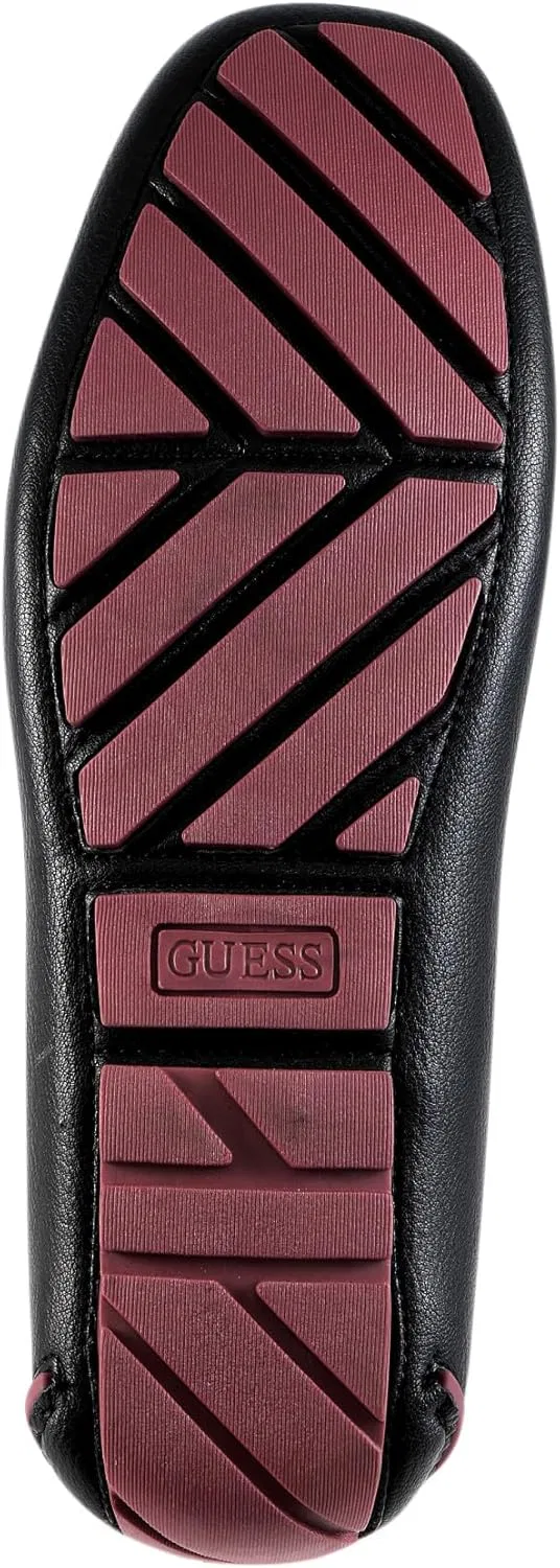 Лоферы GUESS, черно-бордовые — фото 4